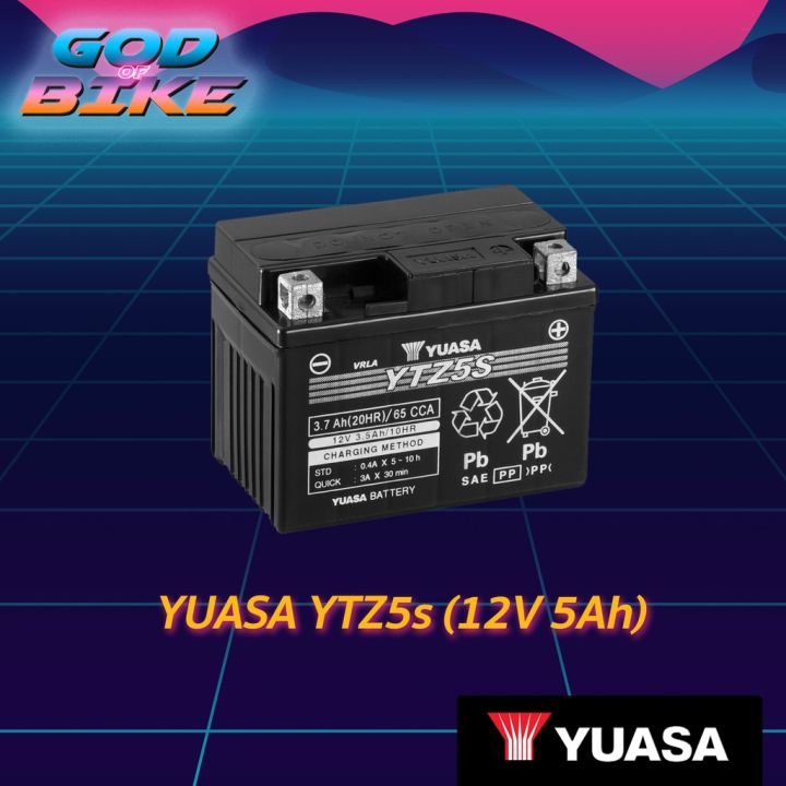 yuasa-ytz5s-แบตเตอรี่แห้ง-12v-5-ah-click110-wave-fino-msx-scoopyi-sonic-dream-step-hayate