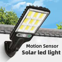 Solar Street Light Outdoor Waterproof Solar Led Lamp Motion Sensor Security Lighting for Wall Garden Patio Path Yard Sunlight