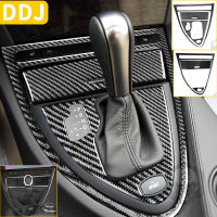 For BMW 6 Series E63 E64 2004-2010 Car Gear Shift Panel Carbon Fiber Cover Stickers Automatic Transmission Manual Gearbox Trim