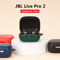 Silicone Earphone Case Cover For JBL LIVE PRO 2/Free 2 Wireless Bluetooth Headphone Charging Box Protective Sleeve With Hook Wireless Earbuds Accessor