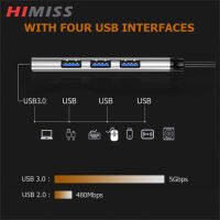 ของขวัญคริสต์มาส HiMISS ความเร็วสูง Type-C Usb C Hub 4-Port Multi Splitter Adapter Otg สำหรับ Lenovo Huawei Xiaomi Macbook Pro 15 Air Pro อุปกรณ์เสริม