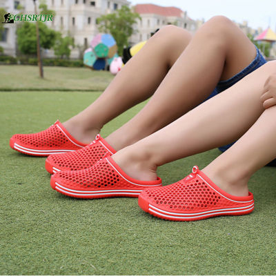 รองเท้าแตะสลิปออนลำลองใส่ได้ทั้งชายและหญิงรองเท้าแตะพื้นหนาสำหรับฤดูร้อนเหมาะสำหรับใส่ไปชายหาด