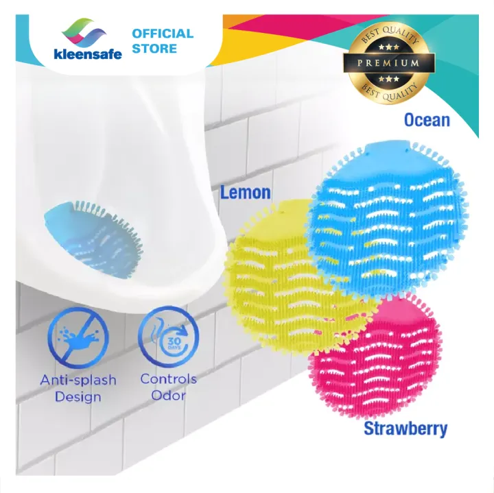 Kleensafe Urinal Screen Gel Wave Anti Splash and Bacterial with Scents