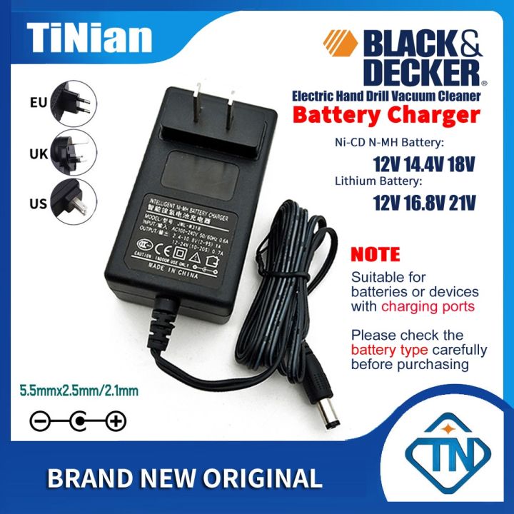 Li-ion NICD Battery Charger For Black Decker 10.8V 14.4V 18V 20V