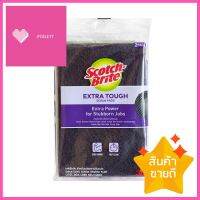 แผ่นใยขัดขจัดคราบไหม้ SCOTCH-BRITE EXTRA TOUGH 4x6 นิ้วSCOURER SPONGE FOR BURNT STAIN REMOVAL SCOTCH-BRITE EXTRA TOUGH 4X6IN **หมดแล้วหมดเลย**