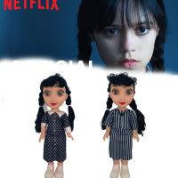 Addams Wednesday Doll Vinyl Material Movie Character Movable Room Joint Ornament