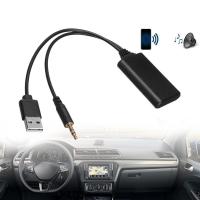 High Quality Universal Car 12V bluetooth Module Adapter Wireless Radio Stereo AUX-IN Aux Cable Adapter USB 3.5MM Jack Plug NEW