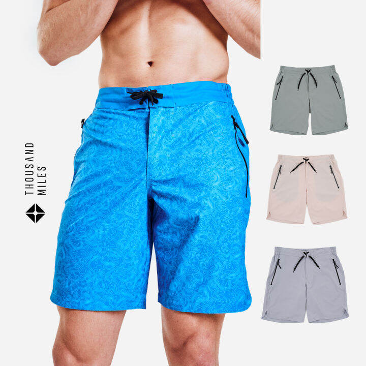 Thousand Miles Recycled Hybrid Boardshorts Gray / Green / Khaki