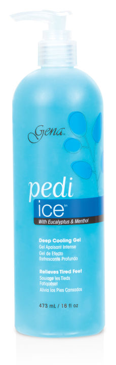 ของแท้! Gena Pedi Ice : เจลเย็น คืนความชุ่มชื่น ช่วยให้ผ่อนคลาย จากอาการอ่อนล้า  - 16 oz.
