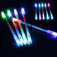 【CW】 Rotating Flash Gel with Students Fashion 0.5mm Spinning Ballpoint Battery Kids