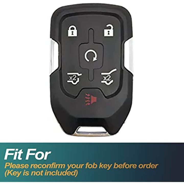 for-chevrolet-smart-key-fob-cover-keyless-entry-remote-protector-case-compatible-with-chevy-chevrolet-suburban-tahoe-gmc-terrain-yukon-yukon-xl-smart-6-buttons