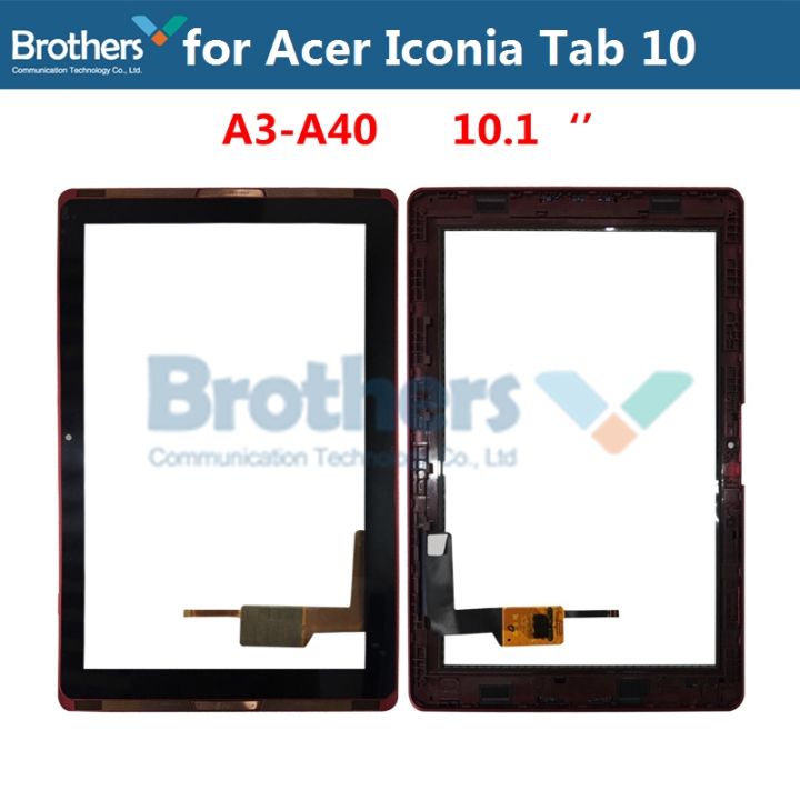 tablet-touch-screen-for-acer-iconia-tab-10-a3-a40-b3-a40-touch-digitizer-front-glass-with-frame-10-1-panel-replacement-tested