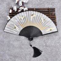 ㍿☏  Fan fan Chinese ancient figure hanfu with cranes small woman a gift