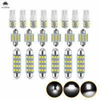 20ชิ้นไฟชุดหลอดไฟ Led T10/31มม./42SMD สำหรับตกแต่งภายในรถยนต์6500K แสงโดมส่องแผนที่ป้ายทะเบียนรถสว่างมากใช้งานได้อเนกประสงค์ DC12V