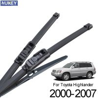 [A Neotype] Xukey ด้านหน้าด้านหลัง Tailgate Windshield Wiper Blades ชุดสำหรับ Toyota Highlander Kluger 2007 2006 2005 2004 2003 2002 2001 2000