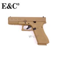 E&amp;C GLOCK17 GEN5 1120DE TAN GBB กล็อก17 เจน5 สีแทน ,แถมอุปกรณ์ของเล่นครบชุด ,ของเล่นบีบีกันอัดแก๊ส