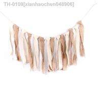 ✴☫● xianhaochen048906 Tassel Garland Rustic para Batismo Casamento de Aniversário Hanging Fornecedores 159cm