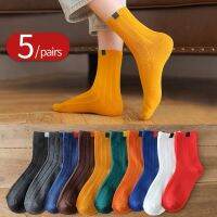 5pairs Socks Women Winter Warm Socks for Women New Year Cute Set Men 39;s White Japanese Style Sports Fashion Short Socks Set Femal