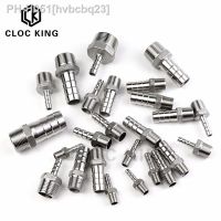 ◑ 304 Stainless Steel 1/8 1/4 3/8 1/2 3/4 1 BSP Male Thread Pipe Fitting x 6mm-25mm Barb Hose Tail Pagoda Coupling Connector