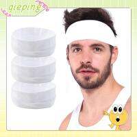 QIEPING 3Pcs อุปกรณ์เสริมผม Sweatbands อีลาสติก ที่คาดผมดูดซับเหงื่อ ดูดซับความชื้น กีฬา headbands สายรัดออกกำลังกาย ที่คาดผมสำหรับวิ่ง วงผมโยคะ