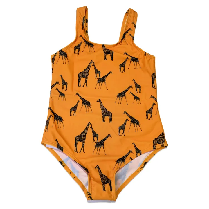 Girls One Piece Swimwear, Kids Swimwear Swimwear, Giraffe Print | Lazada PH