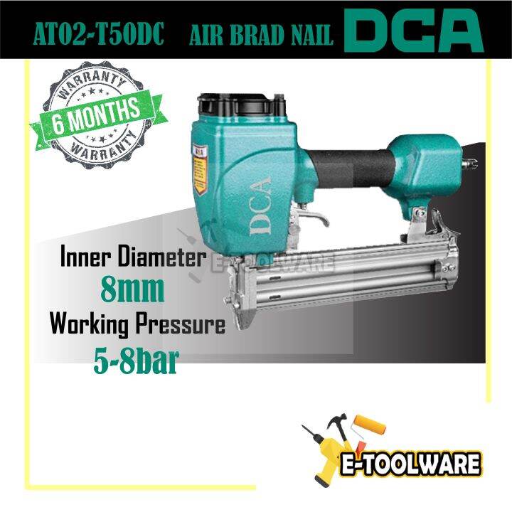 DCA Air Brad Nailer AT02T50DC Nailer Gun Air Stapler Gun Air Nail Gun