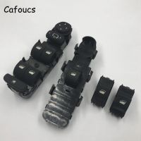 Cafoucs ปุ่มรถสำหรับ Citroen C4 2006 2007 2008 2009 2010 2011สวิตช์ควบคุมการยกหน้าต่างไฟฟ้า6554HA