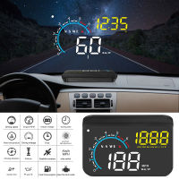 2022Car มาตรวัด HUD กับเลนส์ฮู้ด GPS OBD2หัวขึ้นแสดงอุณหภูมิน้ำแรงดันไฟฟ้าปลุกกระจกโปรเจคเตอร์อัตโนมัติอุปกรณ์อิเล็กทรอนิกส์