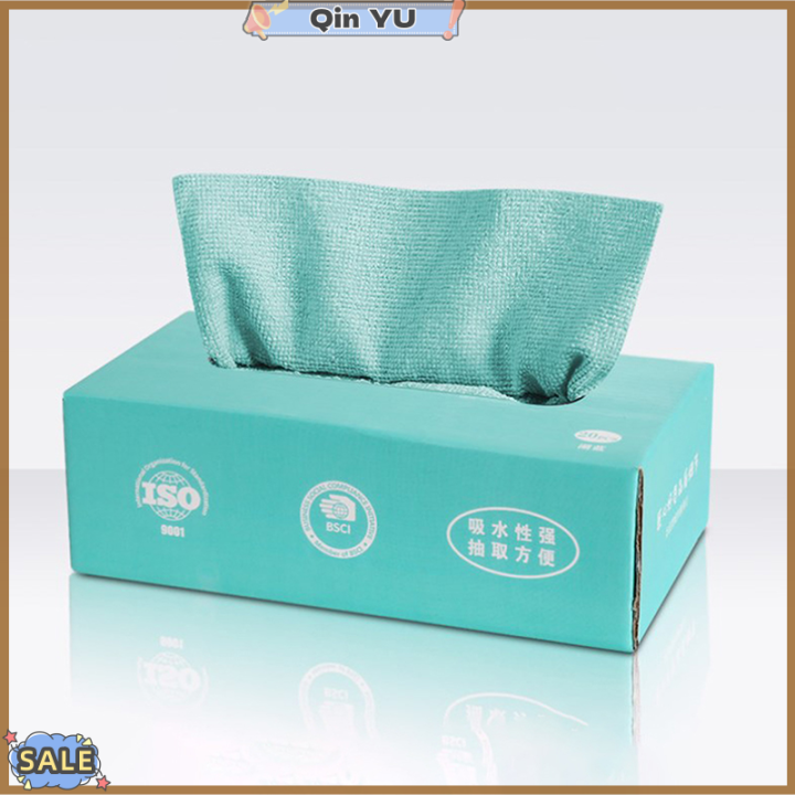ใหม่สำหรับ-tuesqin-yu-ผ้าเช็ดปากผ้าซับน้ำผ้าขนหนูไมโครไฟเบอร์-กล่อง20ชิ้นไม่ติดจานน้ำมันกระดาษเช็ดจานเครื่องใช้บนโต๊ะอาหารผ้าเช็ดทำความสะอาดในบ้าน