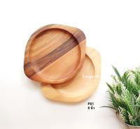 จานกลมมีหูจับ จานกลม จานไม้ จาน จานรอง จานมีหู จานรองร้อน จานไม้กลม woodenplate ถาดรอง ถาดรองไม้ ถาดไม้ ถาดมีหู ถาดกลม