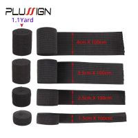 Plussign Elastic Band For Wigs 1.5cm 2.5cm 1 Meter Wig Band Black Rubber Hair Accessories Melt Wand Wig Elasticband Hand Tool Parts Accessories