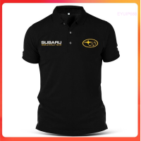 Summer Kaos Kerah polo Kaos Lengan Pendek Motif Print Subaru WRC Rally Impreza fashion polo shirt