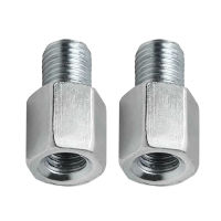 MING1996 Silver รถจักรยานยนต์อุปกรณ์เสริมเข็มนาฬิกา M10สกรูเปลี่ยนสกรู8Mm 10Mm กระจกมองหลังอะแดปเตอร์ด้ายลดกระจกมองหลังสกรูแปลงสกู๊ตเตอร์รถจักรยานยนต์