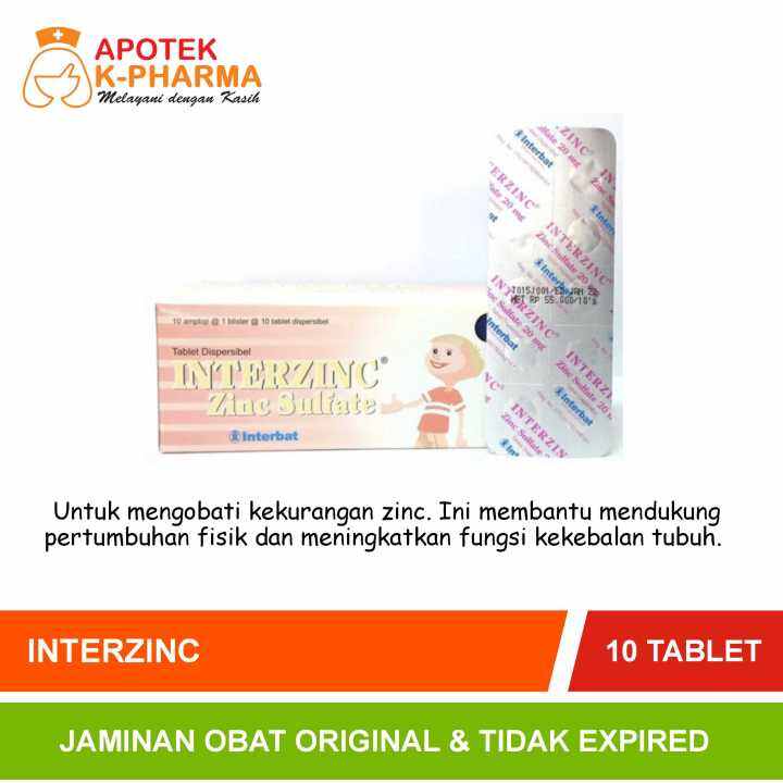 Interzinc Isi 10 Tablet Obat Original Interbat | Lazada Indonesia