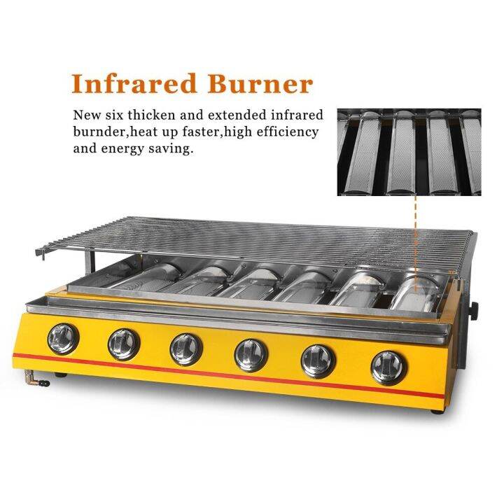 Gas grills Stainless steel JPXX6T and JPX D6T Smokeless gas grills