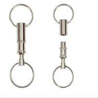 1/3pcs Detachable Chains Outdoor Pull Apart Release Keyrings Removable Split Rings