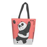 SuperSales - X2 ชิ้น -  กระเป๋าอเนกประสงค์ ระดับพรีเมี่ยม WE BARE BEARS PANDA 38.5- x1 - 3X40 ซม. สีชมพู ส่งไว อย่ารอช้า - SEDTHIPAPHA