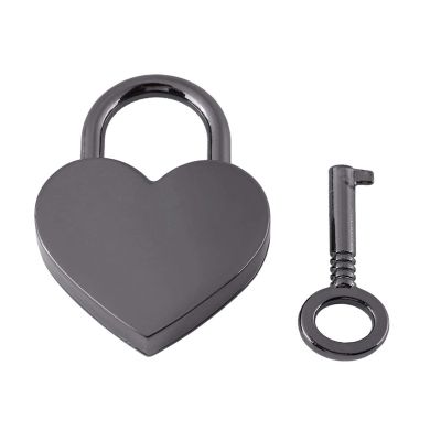 Travel Padlock Heart Padlock with Key Vintage Padlock Love Heart Lock Mini Drawer Lock Perfect Gift
