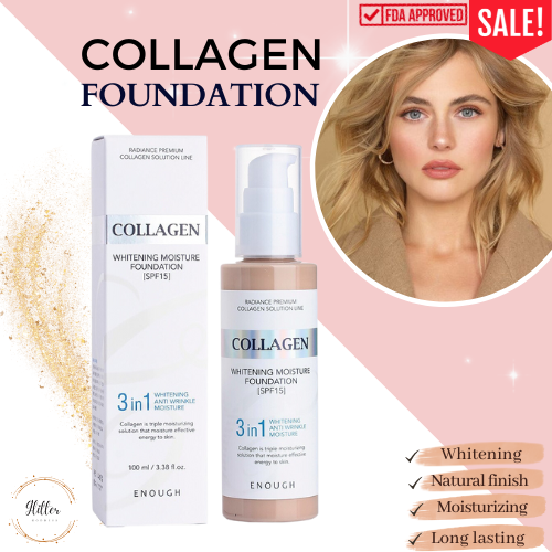 3IN1 KOREAN FOUNDATION ENOUGH COLLAGEN WHITENING MOISTURE FOUNDATION ...