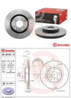 09 B446 11 จานเบรค ล้อ F (ยี่ห้อ BREMBO) รุ่น Std NISSAN Teana J32 ปี2009-2012, 350Z (Z33)