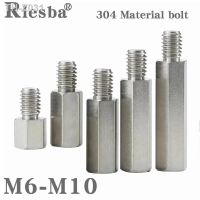 M6 M8 M10 304 Stainless Steel Hex Carbon Female Standoff Pillar Stud Board Hexagon PC Computer PCB Motherboard Spacer Bolt Screw