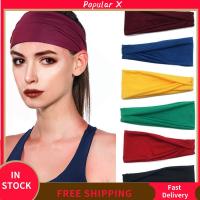 POPULAR X วิ่งกลางแจ้ง ดูดซับ ความปลอดภัยในการเล่นกีฬา ที่คาดผมกีฬาเหงื่อ Sweatband นักกีฬา ที่คาดผมสำหรับปั่นจักรยาน ยางรัดผมโยคะ