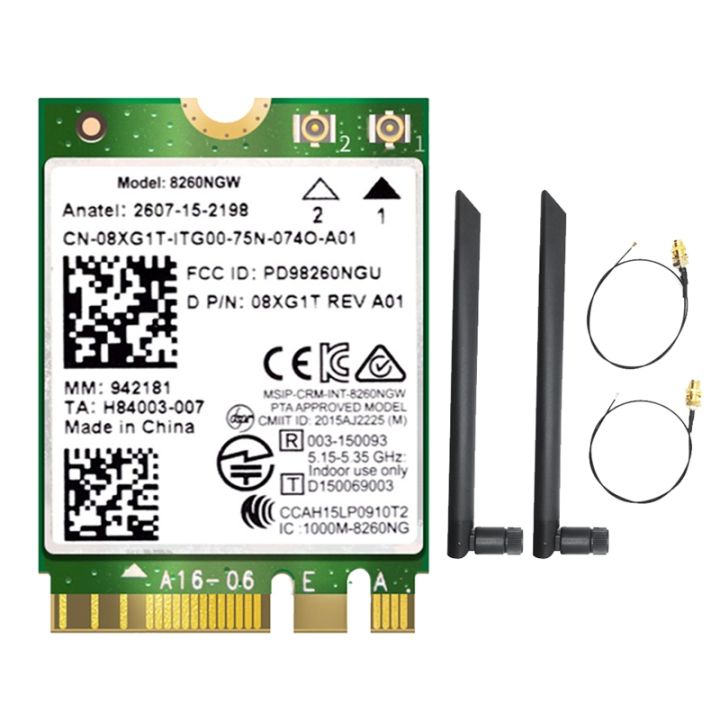 8260-8260ngw-wifi-card-2x8db-antenna-2-4g-5ghz-867m-bluetooth-4-2-ngff-m-2-wifi-wireless-card-module-for-intel-ac-8260
