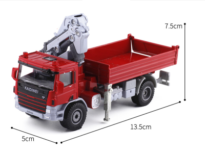 Alloy 1:50 truck-mounted crane transport truck model,high simulation crane engineering truck,childrens toys,free shipping