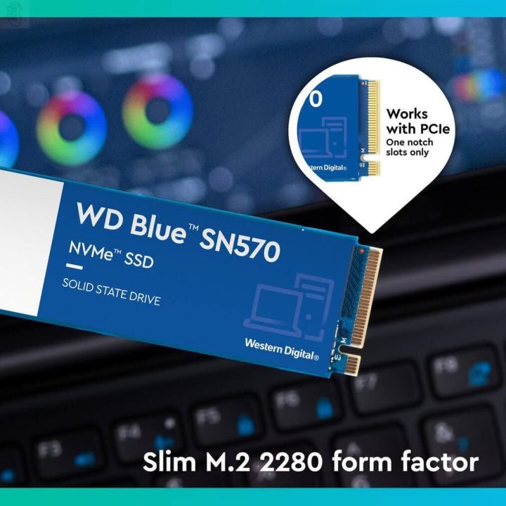 ลด-50-พร้อมส่ง-wd-blue-sn570-1tb-ม-2-nvme-โซลิดสเตทไดรฟ์-ssd-สําหรับคอมพิวเตอร์ตั้งโต๊ะ-ขายดี