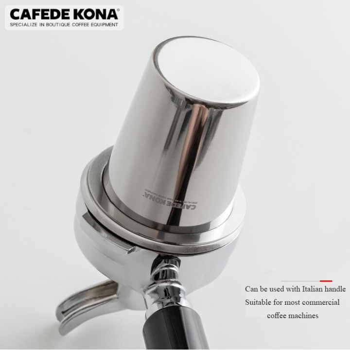 cafede-kona-ถ้วยโดสกาแฟ-กระบอกโดสกาแฟ-ถ้วยช่วยกรอกผงกาแฟใส่ด้ามชงเครื่องชงกาแฟ-nbsp-stainless-dose-cup