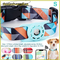 [Duola] Digital Printing airtag COLLAR ปรับลูกสุนัขคอสร้อยคอคอคอคอด้วย Apple airtag Holder Anti-Lost Dog COLLAR Polyester PET Accessories