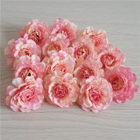 【CC】 10 pcs 5cm artificial silk peony rose flower head for wall gift box scrapbooking wedding home party decoration