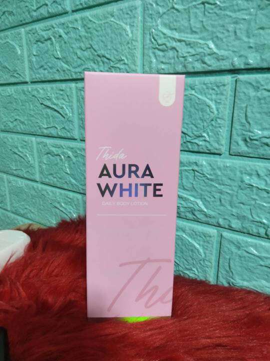 โลชั่นธิดา-แพ็คเกจไหม่-thida-aura-white-daily-body-lotion-ธิดา-ออร่าไวท์-เดลี่-บอดี้-โลชั่น-ปริมาณ-400-ml