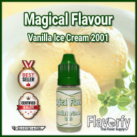 Magical Flavour Vanilla Ice Cream 2001 - กลิ่นไอศครีมวนิลลา 2001 - กลิ่นผสมอาหาร - ผ่านการรับรองจาก อย. ประเทศไทย บรรจุและขายโดย Flavorfy กลิ่นผสมอาหารอเนกประสงค์ เหมาะสำหรับ ลูกอม, กัมมี่, น้ำผลไม้, เบเกอรี่, ไอศครีม, ของเหลวอื่่นๆ